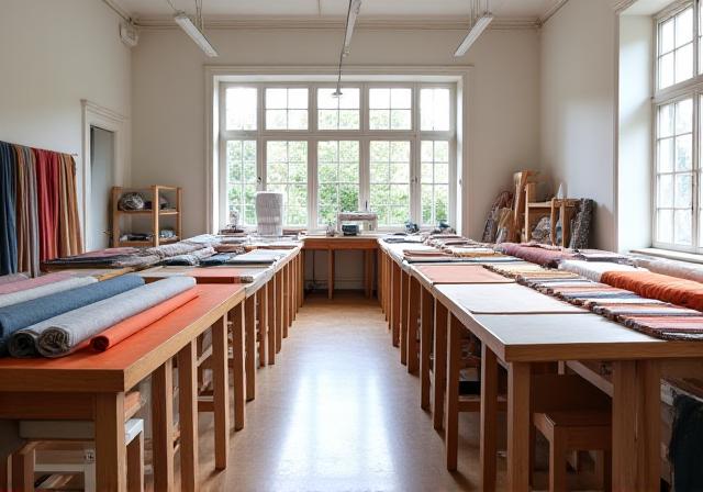 Blick in unser textiles Atelier in Berlin